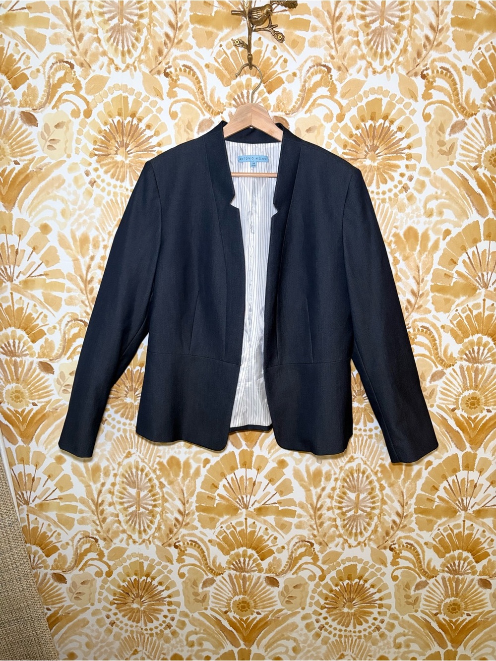 Antonio Melani Navy Open Front Blazer | Tailored Career Jacket | Business - Picture 2 of 10